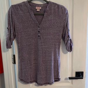 Purple 1/2 Sleeve Tee